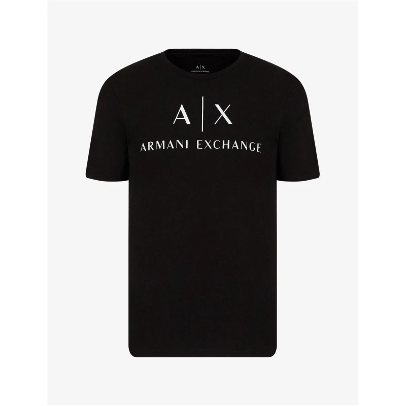 Image of Armani Exchange Logo T-Shirt Black 1200 male 2XL
