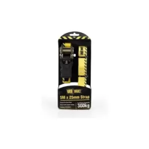 Image of Van Vault RATCHET STRAPS Lashing / Tie Down for Securing Loads - 3.2M x 25mm (Pair)
