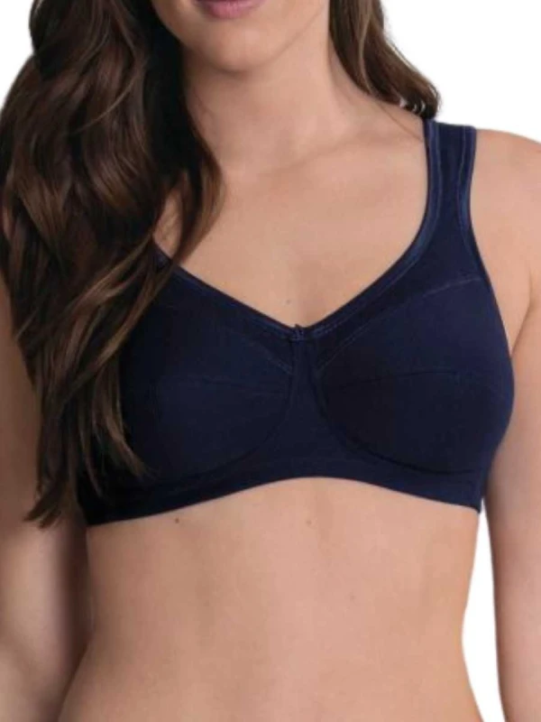 Image of Anita Womens Jana Comfort Cotton Soft Bra in Blue Size: 50C Blue Female 50C