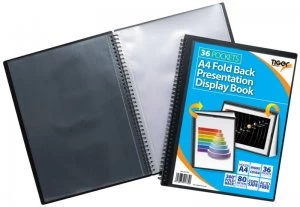 Image of Tiger A4 Fold Back Display Book 36 Pocket