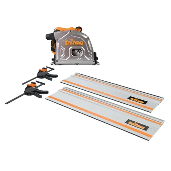 image of Triton 1400W Track Saw Kit 185mm 4pce - TTS185KIT