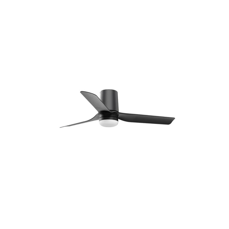 Image of Netlighting Mini Punt Tub Small LED Black DC Ceiling Fan 6 Speed Black Unisex