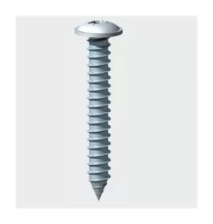 image of TIMco 00834CFAZ Self Tapping Screw PZ2 Flange Head BZP 8 x 3/4" Box of 1,000