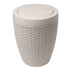 Image of Addis Rattan Bathroom Bin