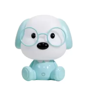 Image of Toby Integrated LED Childrens Table Lamp, Blue