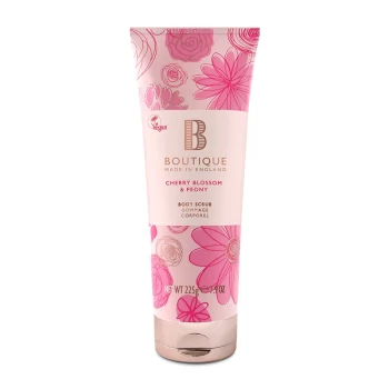 image of Boutique Cherry Blossom & Peony Body Scrub 225g