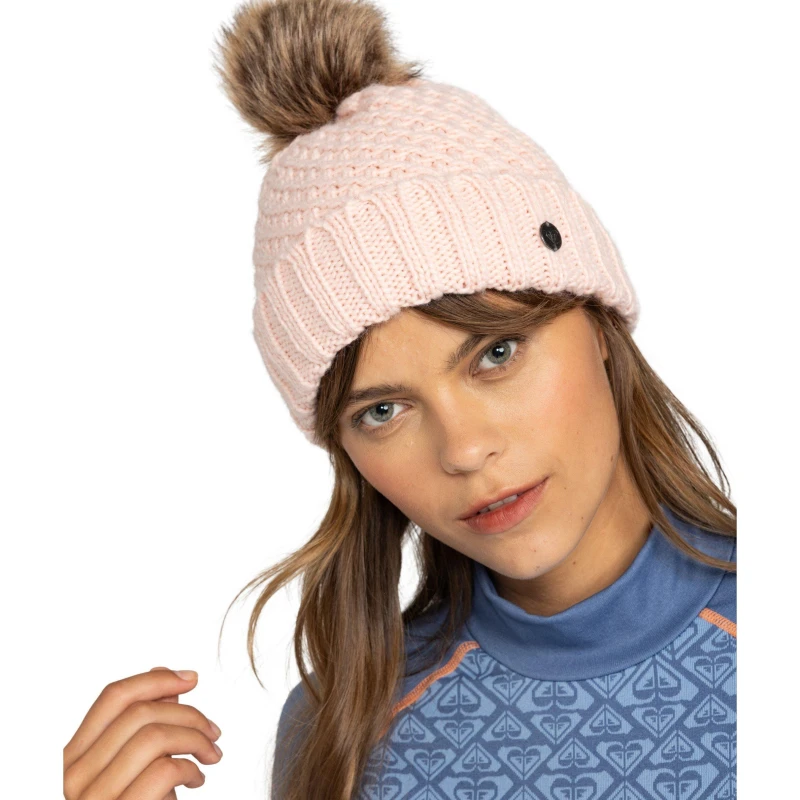Image of Roxy Blizzard Beanie Womens - Pink Pink Ladies