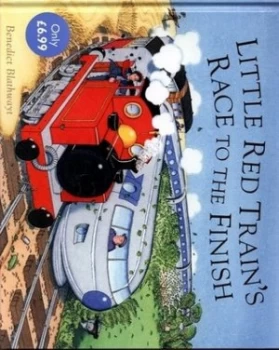 Image of Little Red Trains Race to the Finish by Benedict Blathwayt Hardback
