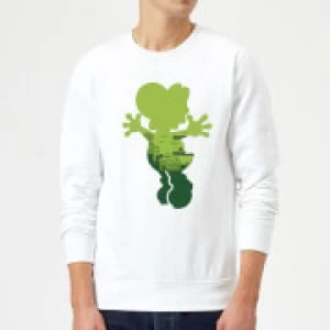 Image of Nintendo Super Mario Yoshi Silhouette Sweatshirt - White - L