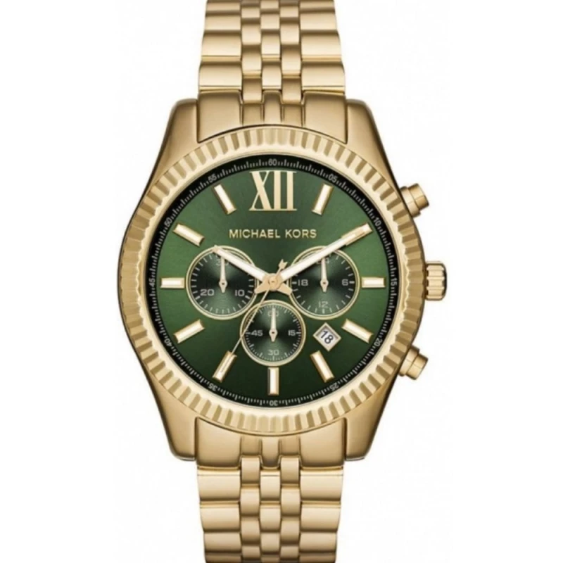 Image of Michael Kors Lexington Gent's Chronograph Stainless Steel Watch MK8446