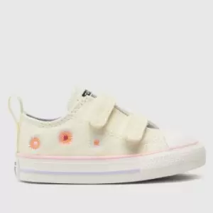 Image of Converse Stone All Star 2v Lo Festival Floral Girls Toddler Trainers