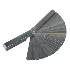 Image of Genuine SEALEY S0514 Feeler Gauge 32 Blade - Dual Marked