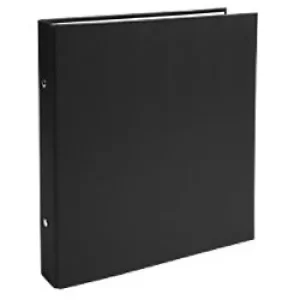 image of Exacompta Ring Binder 621SE Polypropylene Covered Board A4 25mm 2 ring Black Pack of 20