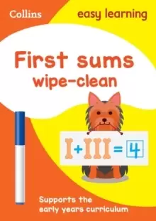 Image of First Sums Age 3-5 Wipe Clean Activity Book : Ideal for Home Learning