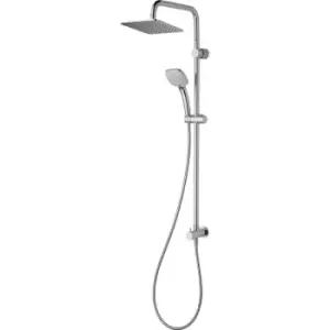 Image of Ideal Standard IdealRain Square Square Diverter Shower Kit for Concealed Valves in Chrome Brass/Stainless Steel