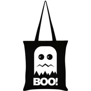 Image of Grindstore Boo Ghost Tote Bag (One Size) (Black/White) - Black/White