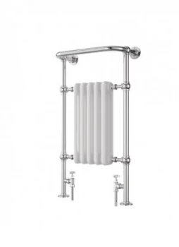 Image of Wickes Etiquette Designer Towel Radiator - Chrome/White 1510 x 510 mm