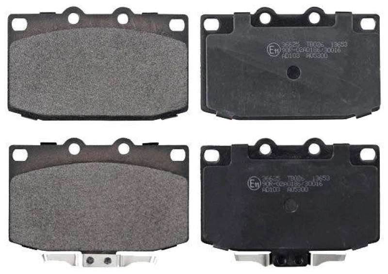Image of A.B.S. 36625 Brake pad set without integrated wear sensor Brake Pad Set,disc brake (402)