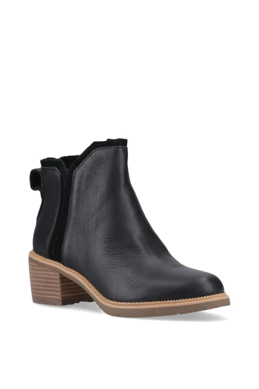 Image of TOMS Womens Hailey Ankle Boot in Black Size: 5 Black Female 5