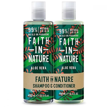 image of Faith in Nature Aloe Vera Banded Shampoo & Conditioner