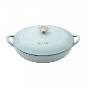 image of Denby Pavilion Cast Iron 30Cm Shallow Casserole