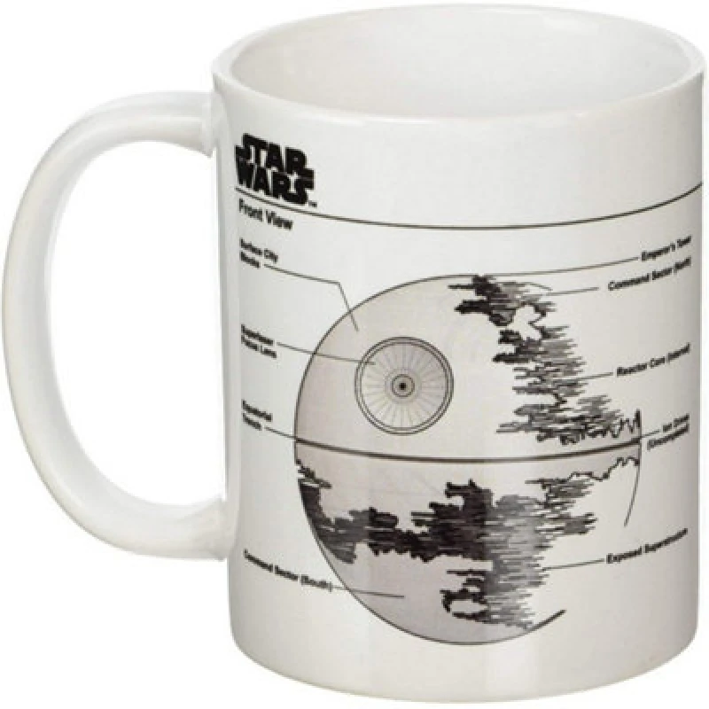 Image of Star Wars Death Star Sketch Mug White unisex