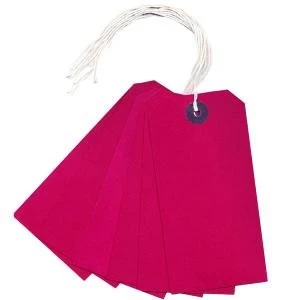 Image of Strung Tag 120x60mm Red Pack of 1000 KF01627