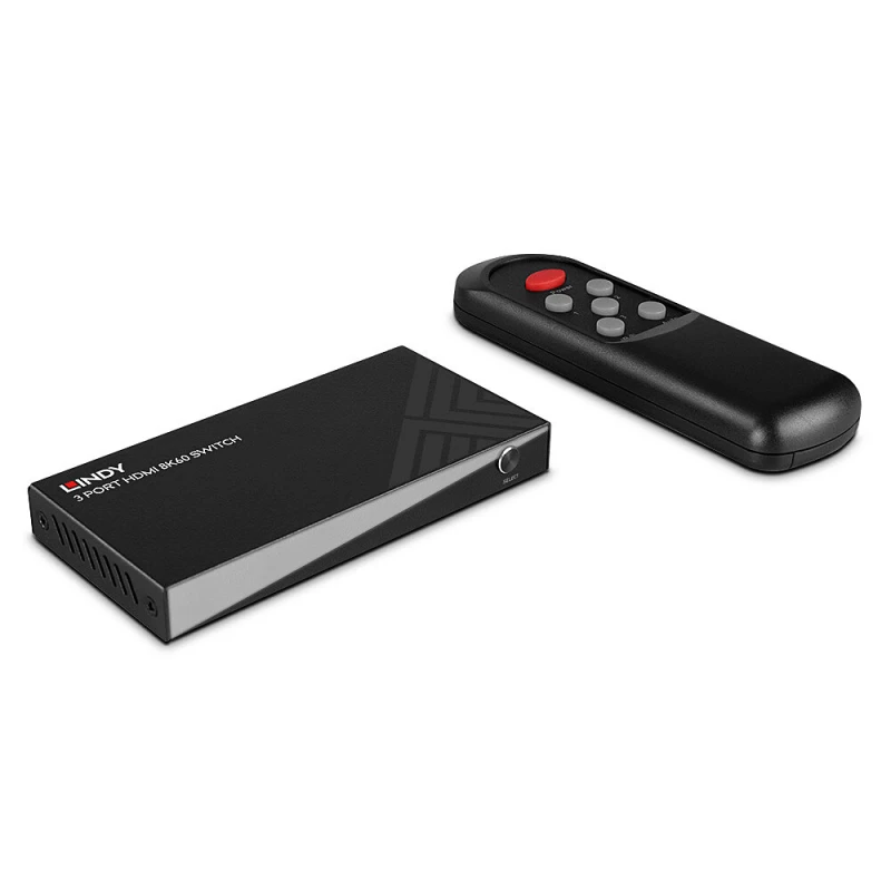 Image of Lindy 3 Port HDMI 8K60 Switch