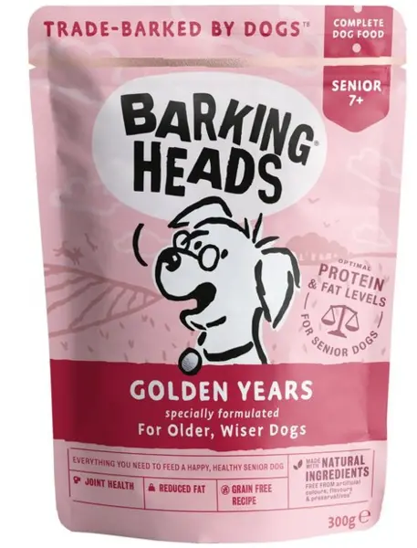 Barking Heads Golden Years Senior Dog Food 300g