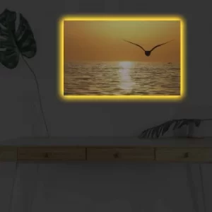 Image of 4570DHDACT-048 Multicolor Decorative LED Lighted Canvas Painting