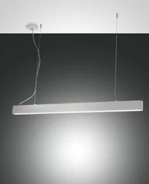 image of Next LED Integrated Pendant Ceiling Light Light White Glass