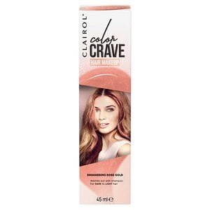 image of Color Crave Hair Make Up 45ml Rose Gold Pink