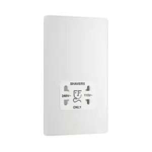 Image of BG Evolve Pearl White Dual Voltage Shaver Socket 115/240V - PCDCL20W