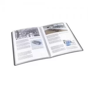 image of Esselte VIVIDA Display Book rigid, translucent, 80 pockets, 160 sheets