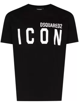 Image of DSQUARED2 Large Icon Logo T-Shirt Black