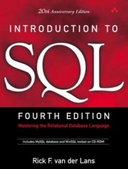 Image of Introduction to Sql by Rick F. Van Der Lans Book