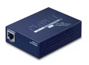 Image of POE-171S - IEEE 802.3,IEEE 802.3ab,IEEE 802.3af,IEEE 802.3at,IEEE 802.3u - 10/100/1000Base-T - Blue - Power - 52 - 56 V - 0 - 50 °C