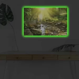 Image of 4570DHDACT-119 Multicolor Decorative LED Lighted Canvas Painting