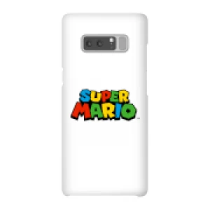 image of Nintendo Super Mario Colour Logo Phone Case - Samsung Note 8 - Snap Case - Gloss