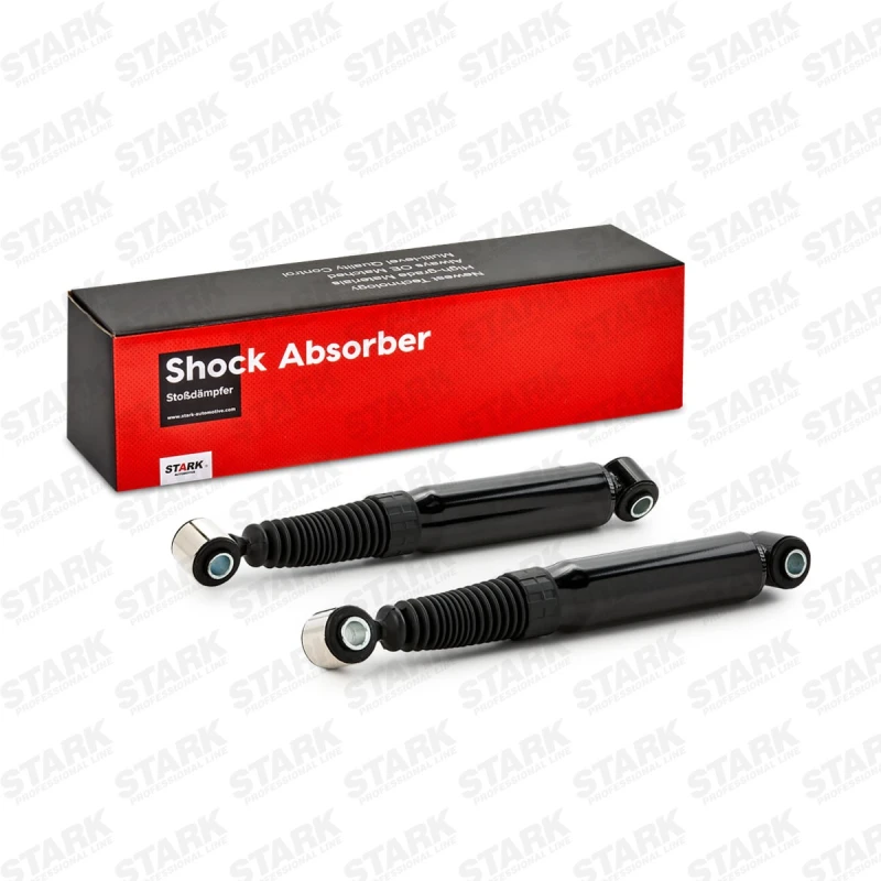 Image of STARK SKSA-01336299 Shock absorber Rear Axle, Oil Pressure, Twin-Tube, Telescopic Shock Absorber, Bottom eye Shock Absorber (854)