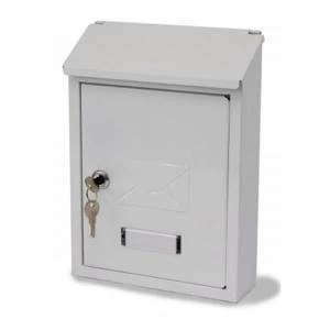 Image of G2 Avon Postbox Steel 2 Keys Fixing Kit White Avon White