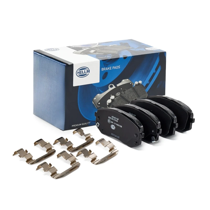 Image of HELLA Brake pad set HELLA 8DB 355 015-841
