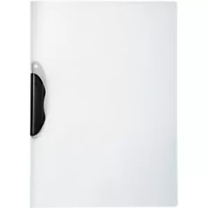 Image of Exacompta PP Clip Folder, Clear Cover Clip Black, 5 Packs of 5