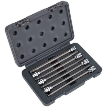 Image of Sealey 7 Piece 3/8" Drive Ball End Hexagon Socket Bit Set Metric 3/8"