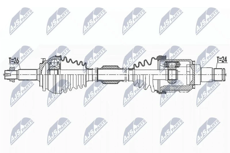 Image of NTY Drive shaft NTY NPW-TY-155