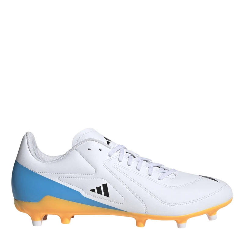 Image of adidas RS-15 Adults Firm Ground Rugby Boots Wht/Blk/luc male 7 (40.7)
