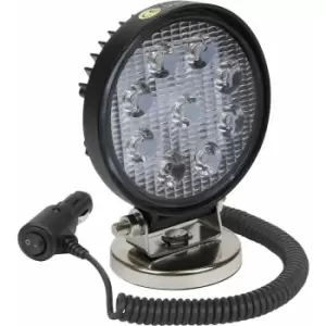 image of Loops - Waterproof Work Light & Magnetic Base -27W smd LED - 115mm Round Flash Torch