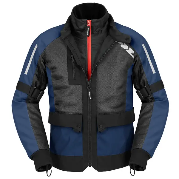 Image of Spidi Net H2Out Jacket Black Blue Size 2XL