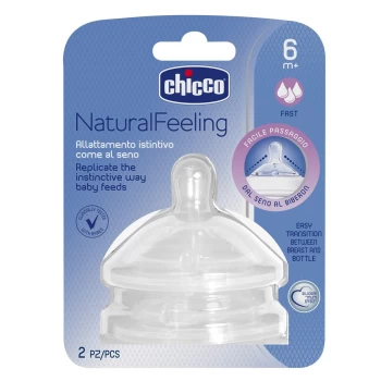 Image of Chicco Teat Stepup New 6m + Fast Flow