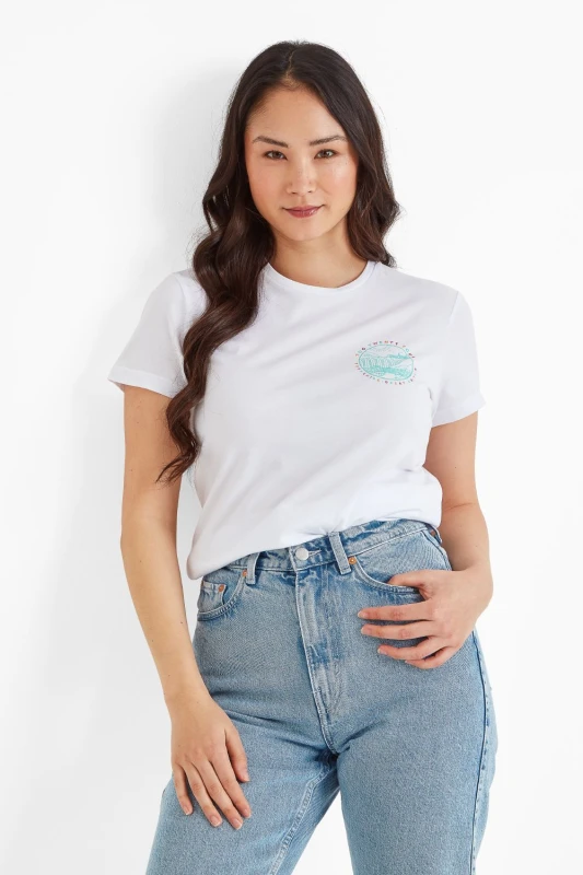 Image of TOG24 Womens 'Country' T-Shirt in White Size: 8 White Female 8